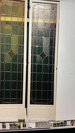 Porte in vetro piombato da salone