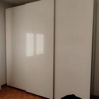 Armadio laccato bianco 3 ante scorrevoli