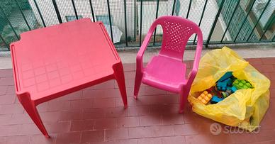 Tavolino + seggiolina + lego