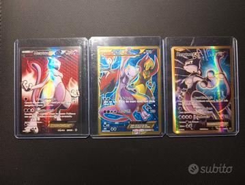 Trio Carte Pokemon Mewtwo Rare