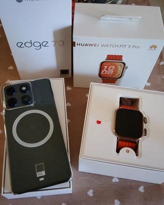 Motorola Edge 70 piu Huawei Watch fit 5 pro skambi