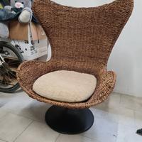 poltrona giardino vimini design 