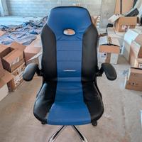 Sedia Gaming/Ufficio Blu e Nera - Super Comoda 🎮