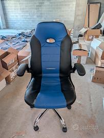 Sedia Gaming/Ufficio Blu e Nera - Super Comoda 🎮