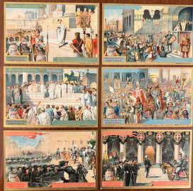 Figurine Liebig originali-soggetto Roma- 6 pezzi