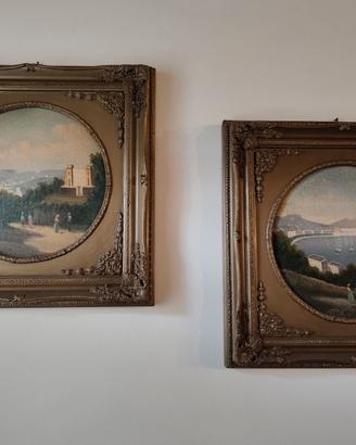 Coppia di vecchi quadri