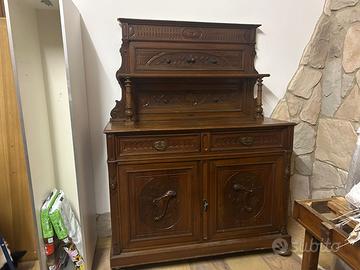 Antico Buffet Credenza in noce - fine ‘800