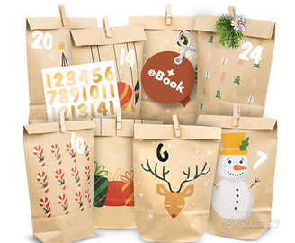 Calendario dell’Avvento Fai da Te 🎄 24 Sacchetti