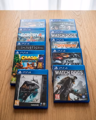 Lotto 8 Giochi PS4 Originali