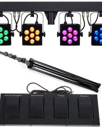 Stairville CLB4 Compact LED Bar 4 Bundle