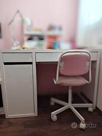 coppia scrivanie ikea bianche
