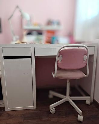 coppia scrivanie ikea bianche