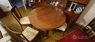 tavolo in legno rotondo allungabile 