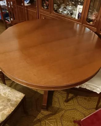 tavolo in legno rotondo allungabile 