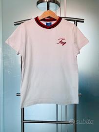 T-shirt bambino bianca/rossa tg 8 Fay Junior