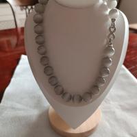 Collana con pietre occhio di gatto