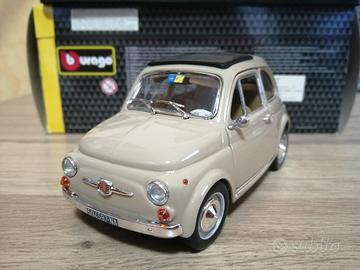 Modellino 1/24 Fiat 500F con LED