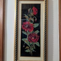 quadro mezzo punto rose