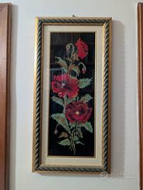 quadro mezzo punto rose