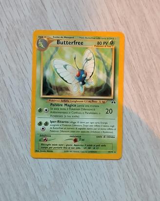 Carta Pokemon tcg Butterfree set neo Discovery ita