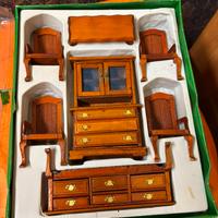 Set Mobili miniatura legno casa bambole scala