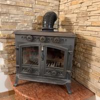 Stufa in ghisa stile vintage