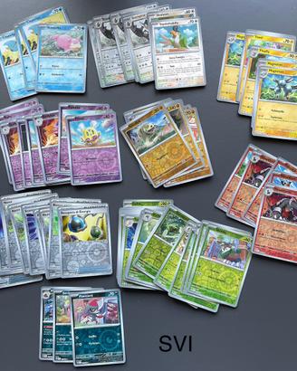Lotto 75 Reverse tutte diverse Scarlatto Violetto