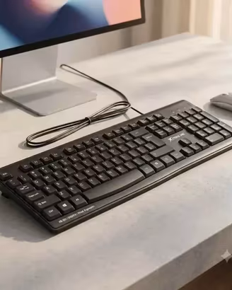 Tastiera PC USB Cablata per Computer Nuova
