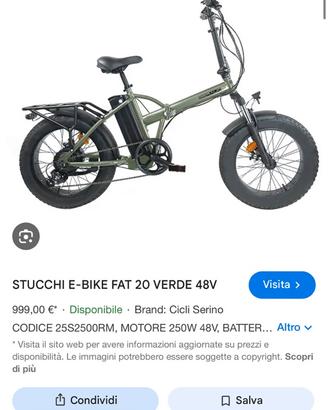 Bici elettrica solo 42 km
