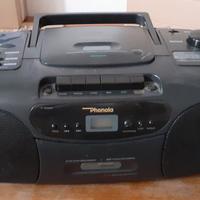 Radio con lettore CD e audiocassette