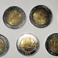Monete Repubblica San Marino da 500 lire vari anni