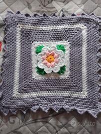 Copri cuscino ad uncinetto
