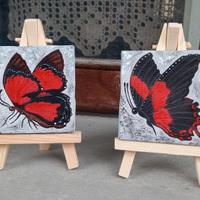 Mini tele dipinte a mano