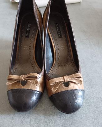 scarpa donna in pelle lucida