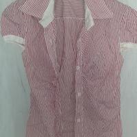 Camicia in cotone con maniche a sbuffo