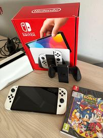 Nintendo switch oled bianca