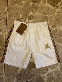 Pantaloncini Burberry shorts bianchi e check (L)