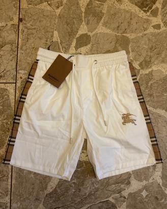 Pantaloncini Burberry shorts bianchi e check (L)