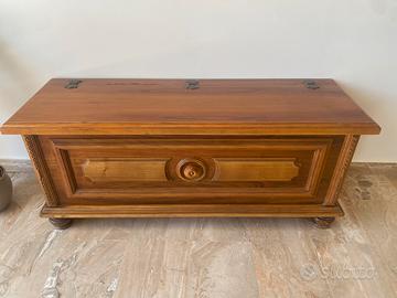 Cassa panca baule in legno 120x40