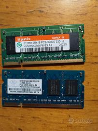 ram con 512mb 2rx16 pc2-3200 s -333- 12