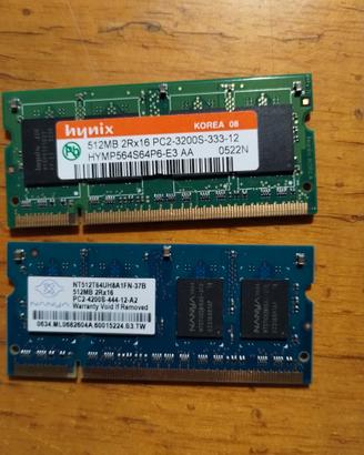 ram con 512mb 2rx16 pc2-3200 s -333- 12