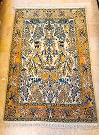 Tappeto persiano Ghom "Tree of Life" 153 x 103 cm