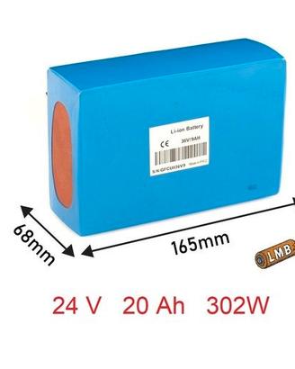 Pacco Batteria Al Litio 24V 20Ah per E-Bike