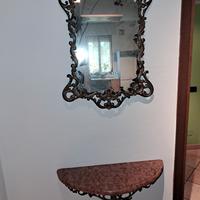 entratina specchio  antica con mensola 