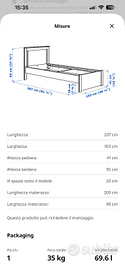 Letti singoli modello SONGESAND IKEA