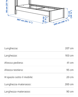 Letti singoli modello SONGESAND IKEA