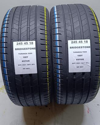 2 GOMME 245 45 18 BRIDGESTONE RIF4831