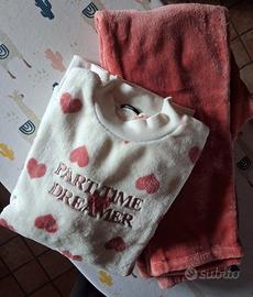 pigiama da donna in  pile  tg.  M