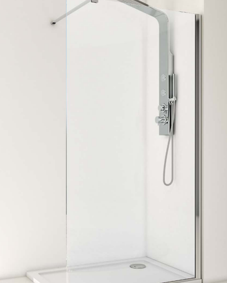 Box Doccia Walk-in 140x200 cm Cristallo Temperato