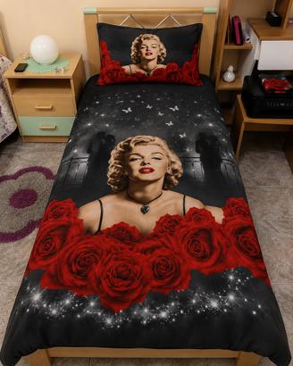 Completo Letto Singolo Marilyn Monroe & Rose